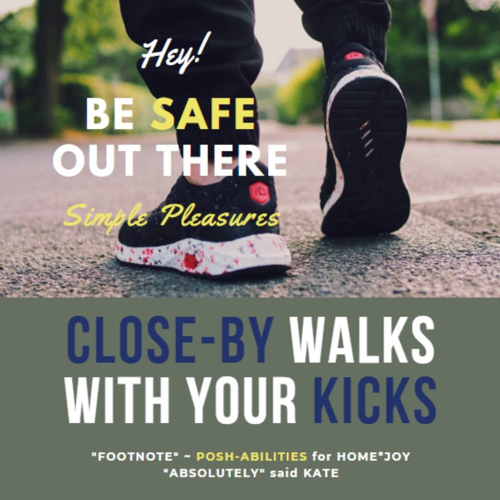 WALK SAFE or Get In A Run Close to HOME ~ POSH On!